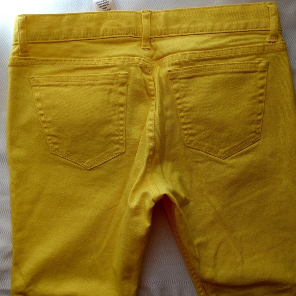 Joe Fresh Style Frais Denim Jeans Yellow Size 6 - Picture 7 of 9